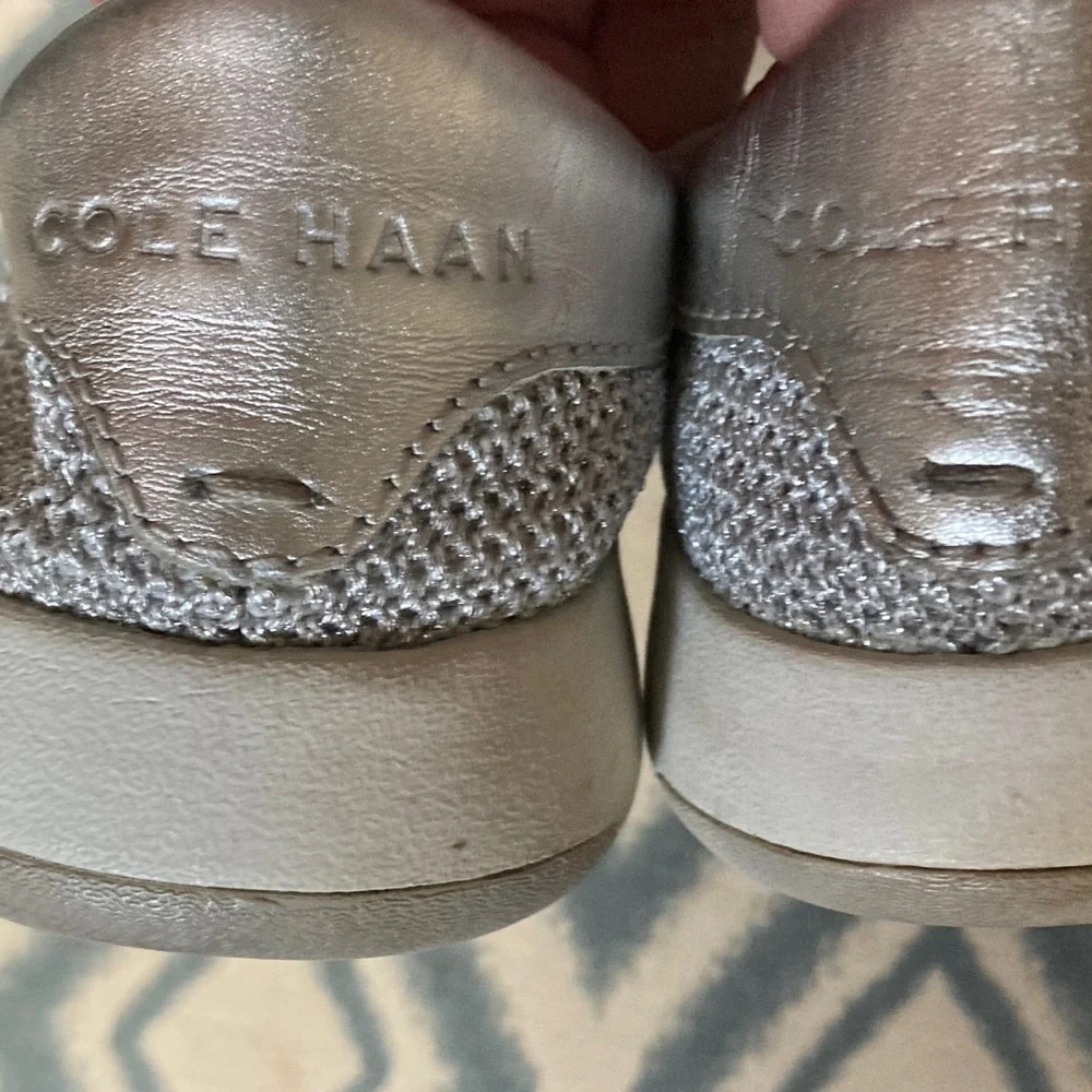 Cole Haan Gray Knit Lace-Up Women’s Casual Sneakers